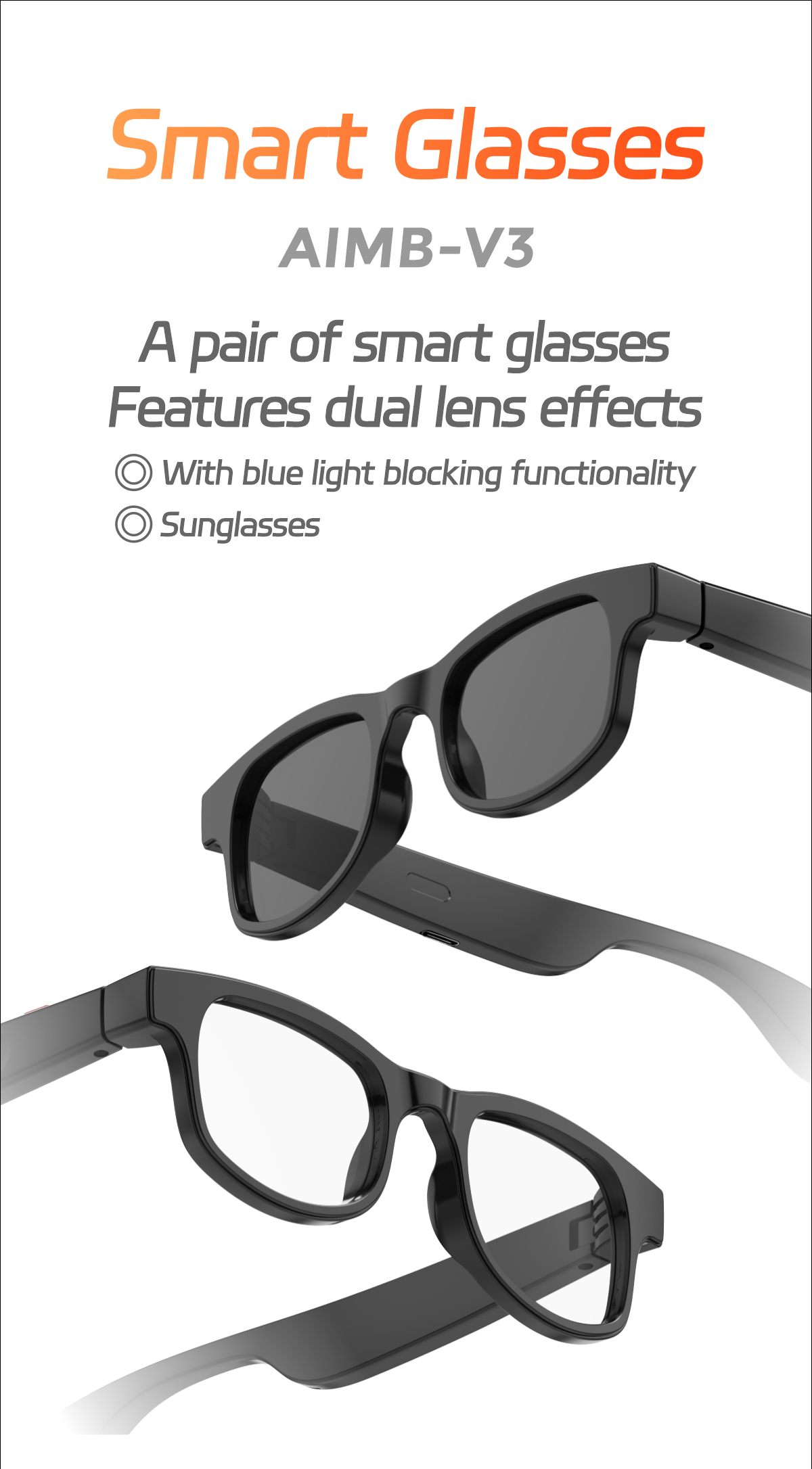 AIMB - V3 AI SMART GLASSES